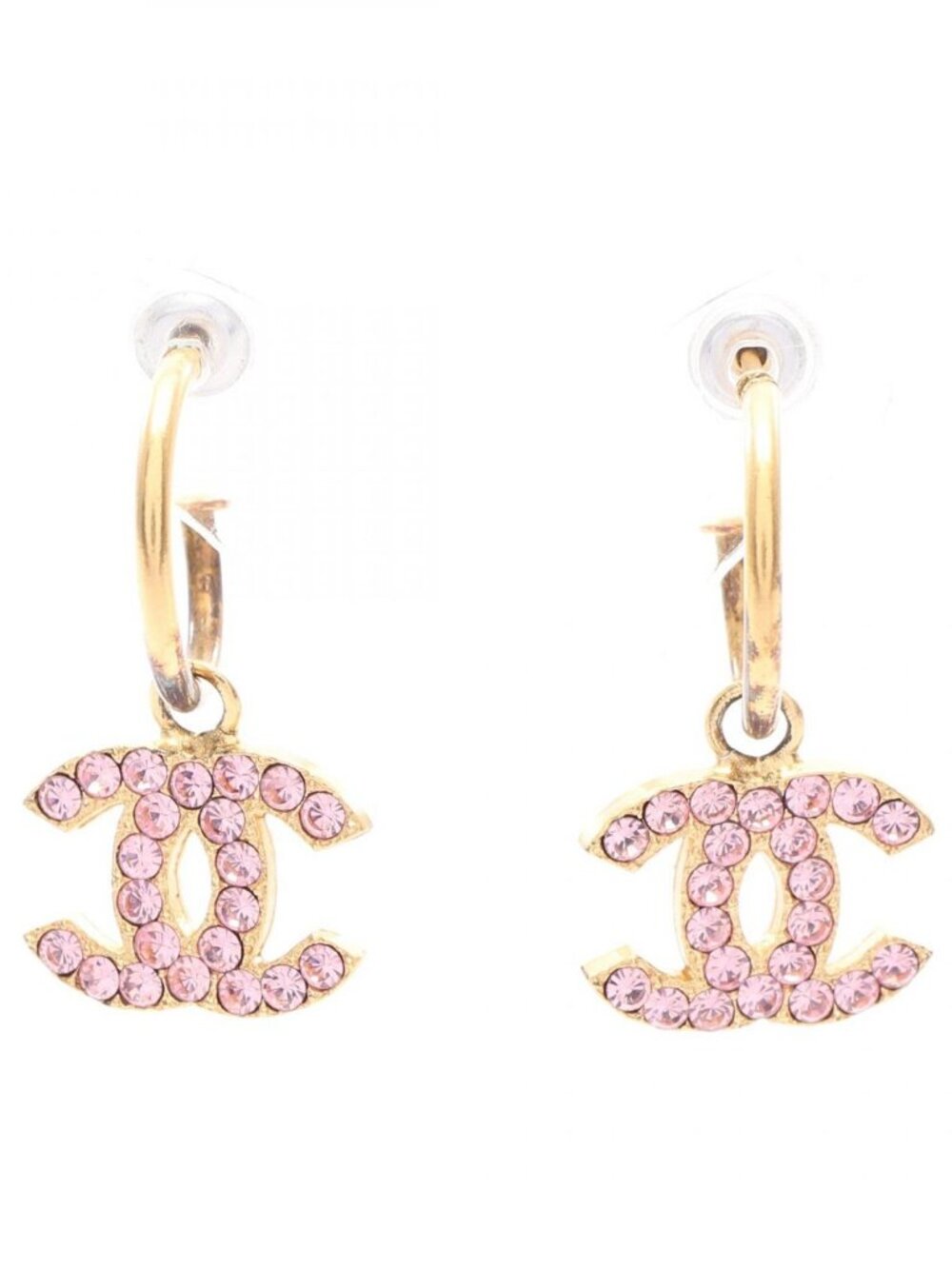 Chanel Earrings CC Logo Hoop